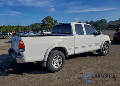 2000 Toyota Tundra Access Cab Limited z USA, uszkodzony, nr VIN 5TBRT3818YS123916